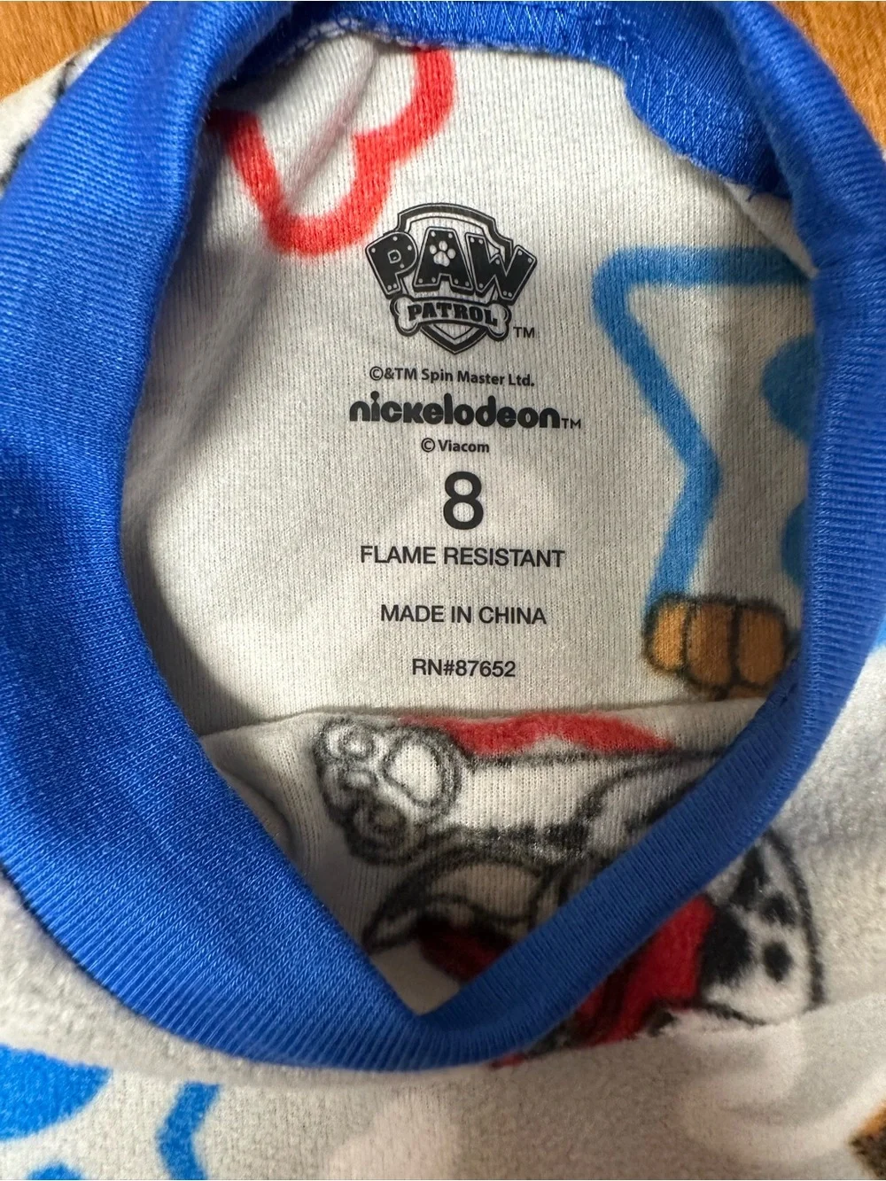 Nickelodeon 3 pieces Paw Patrol Blue, Gray and Red Kids Pajama Set